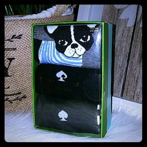 Kate spade set of 3 dogs socks